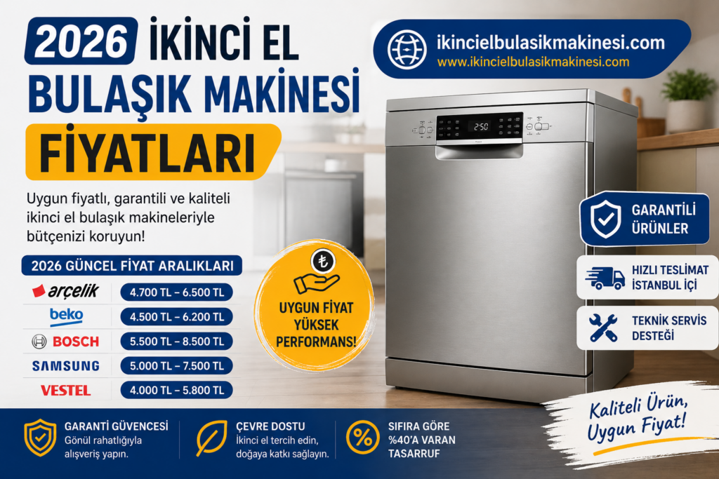 2026 İkinci El Bulaşık Makinesi Fiyatları